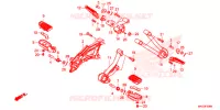 GRADINO/PEDALE per Honda REBEL 500 2018