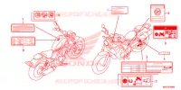 ETICHETTA CAUZIONE(1) per Honda REBEL 500 2017