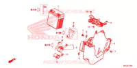 UTENSILI/SCATOLA BATTERIA per Honda REBEL 500 2017