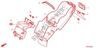 PARAFANGO POSTERIORE (CBR150R3 7) per Honda CBR 150 M ORANGE 2004