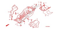 PARAFANGO POSTERIORE per Honda CBR 1000 RR FIREBLADE TRICOLORE 2011