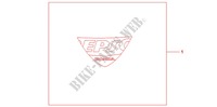 EPSO STICKER FIREBLADE WS per Honda CBR 1000 RR FIREBLADE TRICOLORE 2011