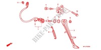 SOSTEGNO PRINCIPALE/PEDALE FRENO per Honda CBR 1000 RR FIREBLADE TRICOLORE 2011