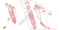 AMMORTIZZATORE POSTERIORE (CB750F2N/T CB750F4/5) per Honda CB 750 RED TYPE II 1996