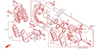 PINZA FRENO ANTERIORE (CB750F2N/T/1 CB750F4/5) per Honda CB 750 RED TYPE II 1997