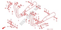 SMORZATORE SCARICO (CB750F2N/T/1 CB750F4/5) per Honda CB 750 RED TYPE II 1997