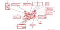 ETICHETTA CAUZIONE(1) per Honda CB 900 F 919 2002