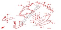 RIPARO LATO ANTERIORE (CBF1259/M9/MA/MB/MC) per Honda CBF 125 M STUNNER Front brake disk 2010