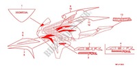 EMBLEMA/STRISCIA (1) per Honda CBR 1000 RR ABS RED 2009