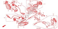 FRECCIA LAMPEGGIATORE (2) per Honda CBR 1000 RR ABS RED 2009