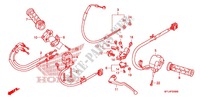 LEVA MANIGLIA/INTERRUTTORE/CAVO(1) per Honda CBR 1000 RR HURRICANE ABS RED 2011