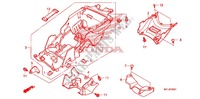 PARAFANGO POSTERIORE per Honda CBR 1000 RR HURRICANE ABS RED 2011