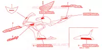 EMBLEMA/STRISCIA (4) per Honda CBR 1000 RR 2006