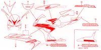 EMBLEMA/STRISCIA (5) per Honda CBR 1000 RR 2006