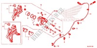 CALIBRO FRENO POSTERIORE per Honda AFRICA TWIN 1000 DCT RED 2016