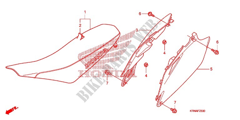 SEDILE/COPERTURA LATO per Honda CRF 250 R 2013