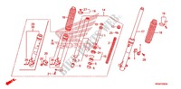 FORCELLA ANTERIORE per Honda CRF 230 F 2012