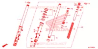 FORCELLA ANTERIORE per Honda CBR 650 F ABS 2017