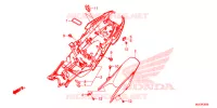 PARAFANGO POSTERIORE per Honda CBR 650 F ABS 2017