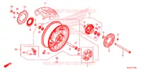 RUOTA POSTERIORE per Honda CBR 650 F ABS 2017