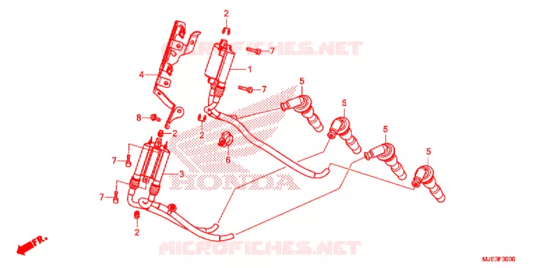 BARDATURA FILO/ RINCULO IGNIZIONE/BATTERIA Honda MOTO 650 CBR 2017  CBR650FAH