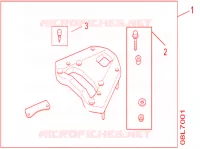 BASE PORTAPACCHI per Honda AFRICA TWIN 1000 ABS 2017