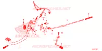 PEDALE (GLR1251WHH) per Honda CB 125 F 2019