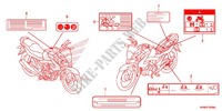 ETICHETTA CAUZIONE(1) per Honda CB 125 F 2020