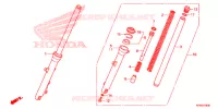 FORCELLA ANTERIORE per Honda CB 125 F 2018