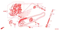 CATENA CAMMA/TENSIONE per Honda MSX 125 ABS 2017