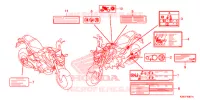 ETICHETTA CAUZIONE (ED,U,V) per Honda MSX 125 ABS 2017