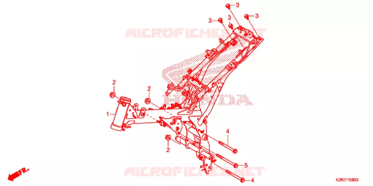 CORPO TELAIO Honda MOTO 125 MSX 2017  MSX125AH