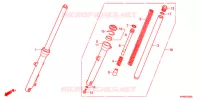 FORCELLA ANTERIORE per Honda CB 125 F DRIVING SCHOOL YA 2016