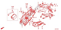 PARAFANGO POSTERIORE per Honda GROM 125 2014