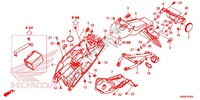 PARAFANGO POSTERIORE per Honda GROM 125 2014