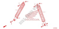 CUSCINO POSTERIORE(2) per Honda BIG RED 700 RED 2010