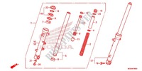 FORCELLA ANTERIORE per Honda NC 700 ABS 2012