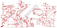 FILTRO ARIA/COPERTURA LATO per Honda RUNE 1800 VALKYRIE painted wheels forward handlebar 2004