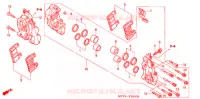 CALIBRO FRENO ANTERIORE per Honda RVT 1000 R RC51 2005