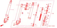FORCELLA ANTERIORE per Honda RVT 1000 R RC51 2005