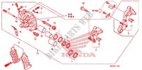 PINZA FRENO ANTERIORE DESTRA ('08 '10) per Honda ST 1300 ABS RED 2009