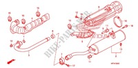 SMORZATORE SCARICO(2) per Honda FOURTRAX 420 RANCHER 4X4 AT 2011