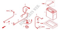 UTENSILI/SCATOLA BATTERIA per Honda FOURTRAX 420 RANCHER 4X4 Manual Shift 2007
