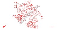 PARAFANGO ANTERIORE per Honda FOURTRAX 420 RANCHER 4X4 Manual Shift 2008