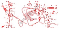 LEVA MANIGLIA/INTERRUTTORE/CAVO(1) per Honda FOURTRAX 420 RANCHER 4X4 Manual Shift 2010