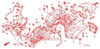 PARAFANGO POSTERIORE per Honda FOURTRAX 420 RANCHER 4X4 AT PS 2009