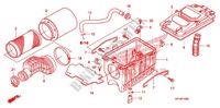 COPERTURA ANTERIORE/FILTRO ARIA per Honda TRX 450 R SPORTRAX Electric Start WHITE 2012