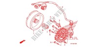 COPERTURA CASSA MANOVELLA/ GENERATORE(2) per Honda TRX 450 R SPORTRAX Electric Start WHITE 2012