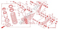 CUSCINO POSTERIORE(2) per Honda TRX 450 R SPORTRAX Electric Start WHITE 2012