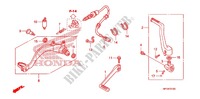 GRADINO/PEDALE per Honda TRX 450 R SPORTRAX Electric Start WHITE 2012